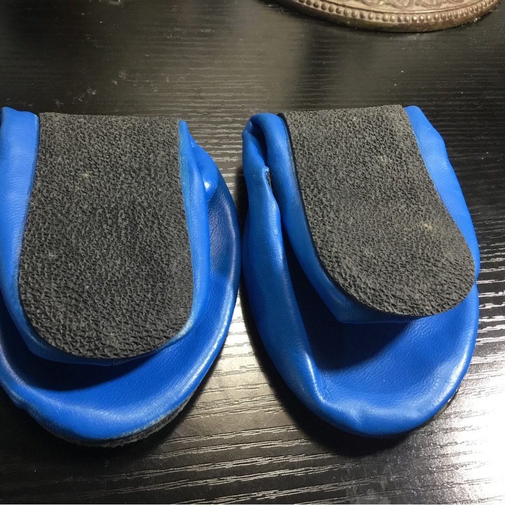 (157) NEW Danskin Grey Goose Blue Ballet Slip-On Slippers Size 8 - Picture 5 of 5